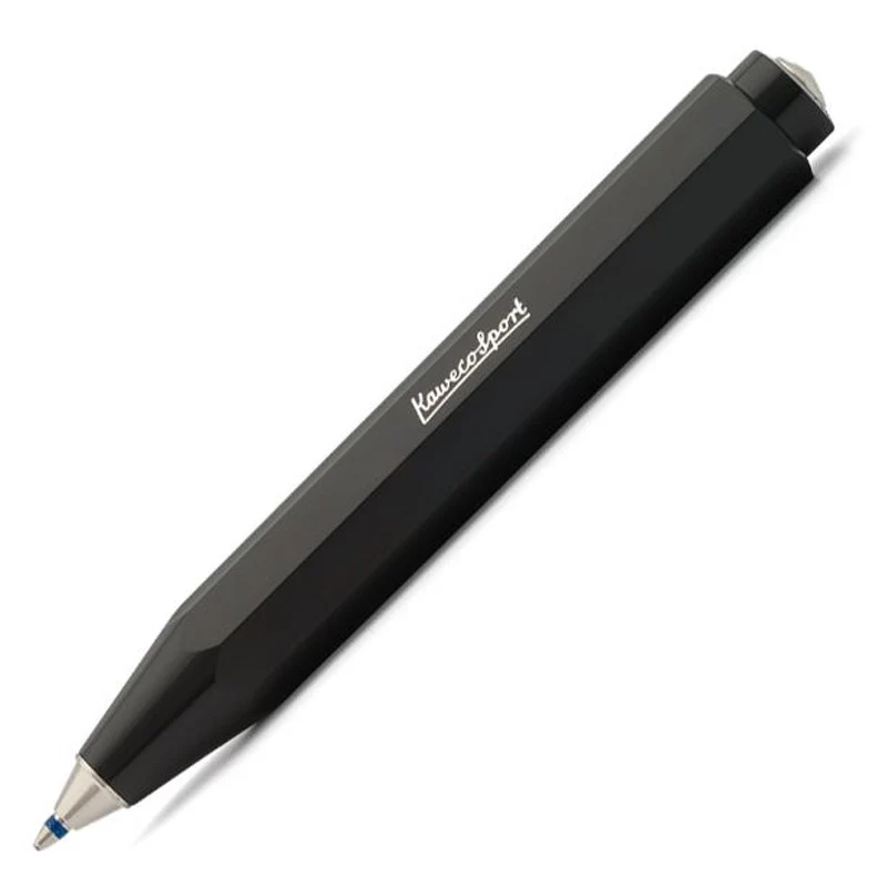Długopis Kaweco Skyline Sport | Czarny ze srebrnymi elementami