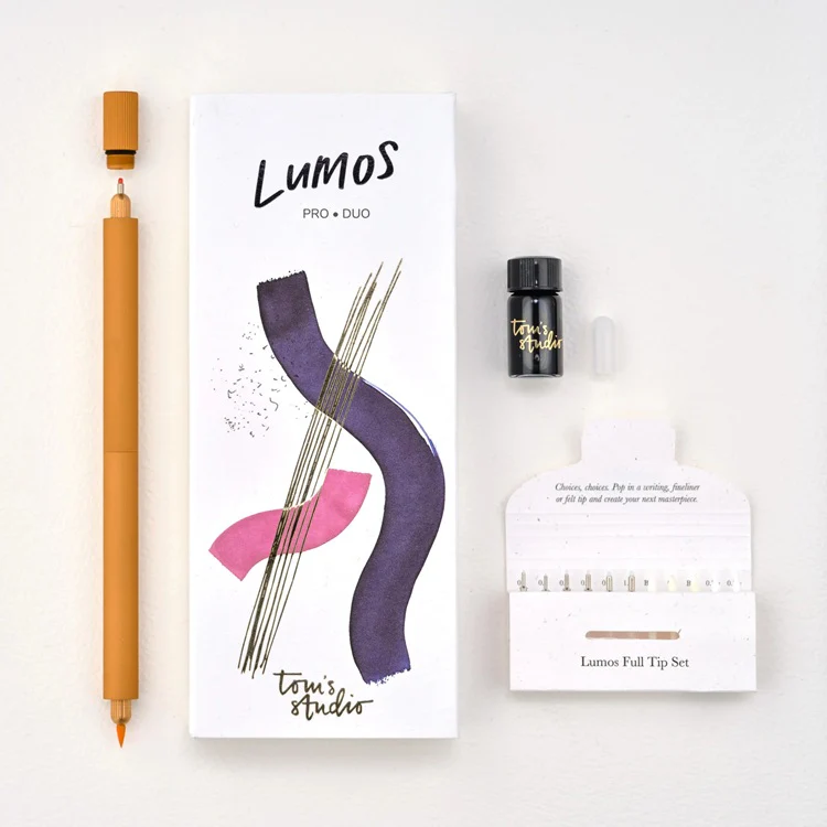 Cienkopis z wymiennymi końcówkami Tom's Studio Lumos Pro Duo Tip | Clementine