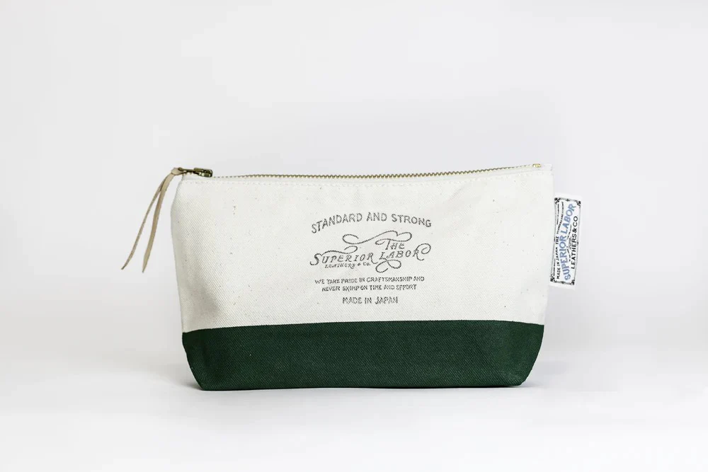 Etui The Superior Labor: Cotton Canvas Pouch 02 | Zielone