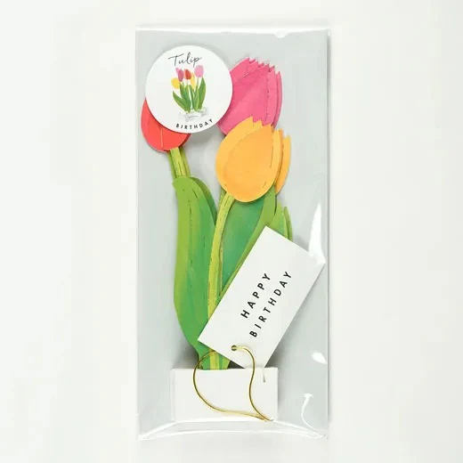 Kartka okolicznościowa 3D Blooming | Tulipany - Image 3