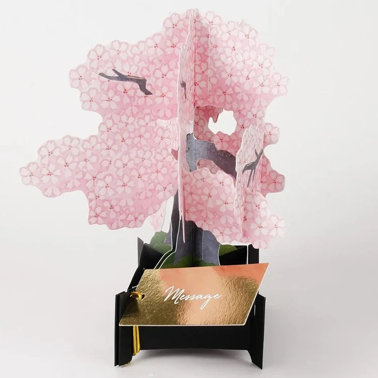 Kartka okolicznościowa 3D Bonsai | Kwiat wiśni - Image 2
