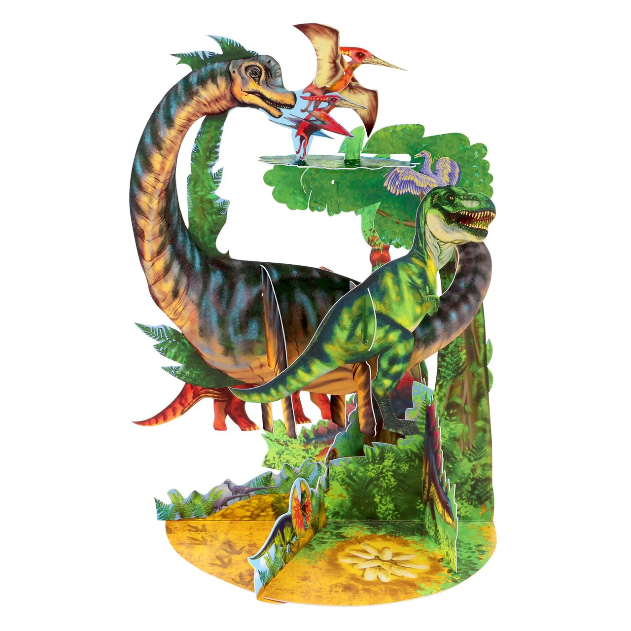 Kartka Okolicznościowa Santoro Pendulum | Dinozaury – 3D pop-up