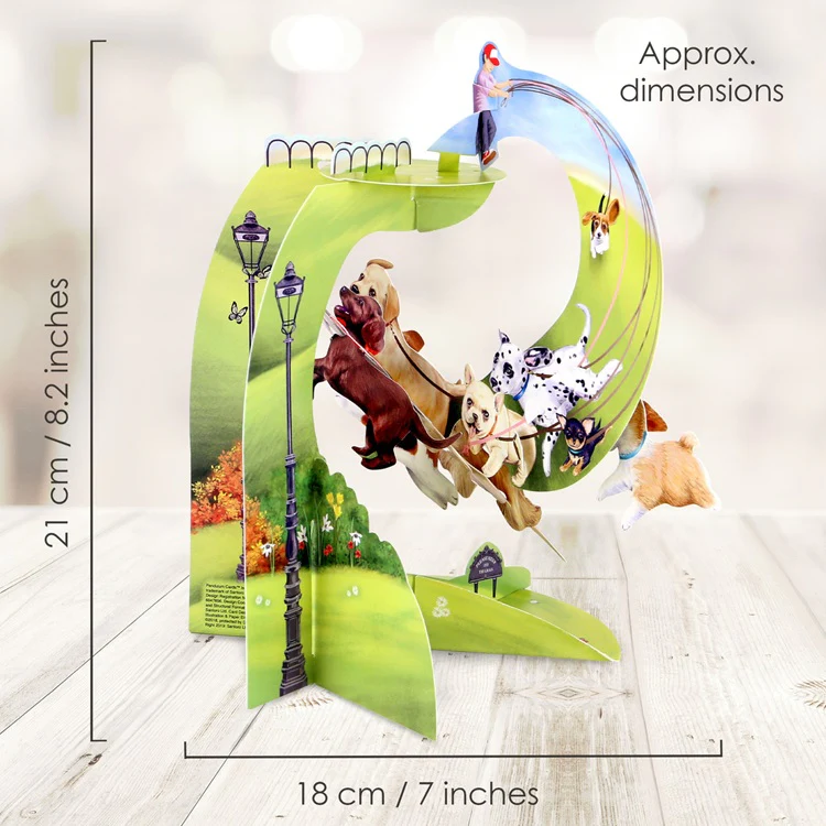 Kartka Okolicznościowa Santoro Pendulum | Uciekające szczeniaki – 3D pop-up - Image 6