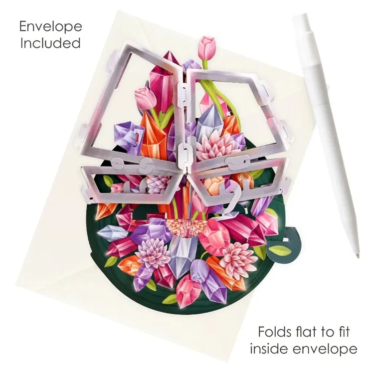 Kartka okolicznościowa Santoro Pirouettes | Minerały – 3D pop-up - Image 3