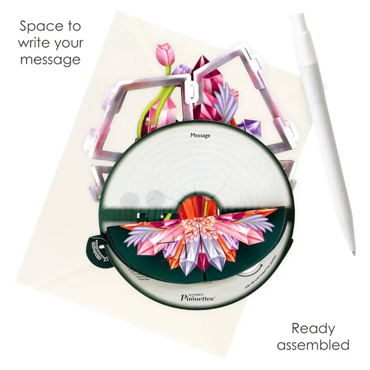 Kartka okolicznościowa Santoro Pirouettes | Minerały – 3D pop-up - Image 4