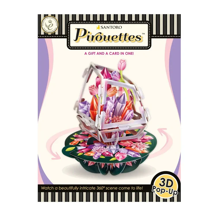 Kartka okolicznościowa Santoro Pirouettes | Minerały – 3D pop-up - Image 8