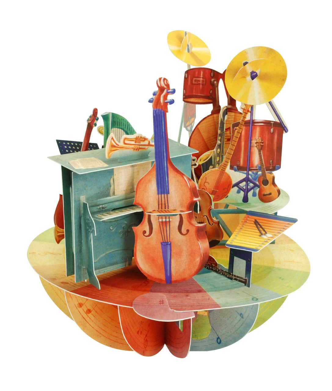 Kartka Okolicznościowa Santoro Pirouettes | Muzyka – 3D pop-up