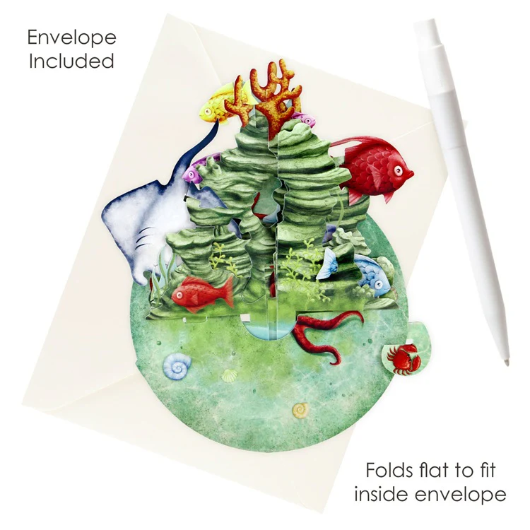 Kartka okolicznościowa Santoro Pirouettes | Podwodny świat – 3D pop-up - Image 3