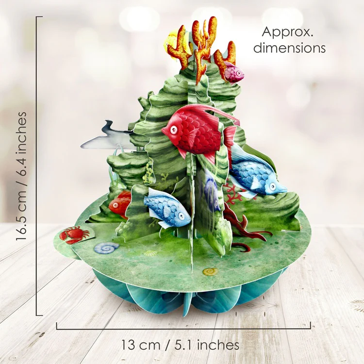 Kartka okolicznościowa Santoro Pirouettes | Podwodny świat – 3D pop-up - Image 6