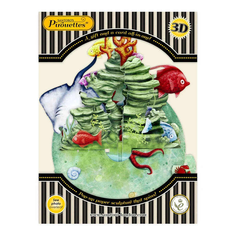 Kartka okolicznościowa Santoro Pirouettes | Podwodny świat – 3D pop-up - Image 7