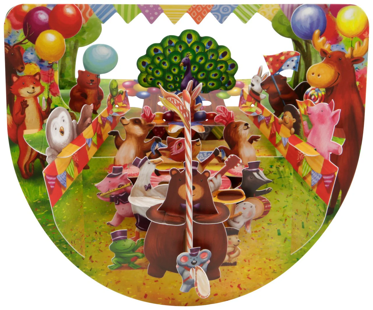 Kartka okolicznościowa Santoro Pop n Rock | Karnawałowa Parada – 3D pop-up