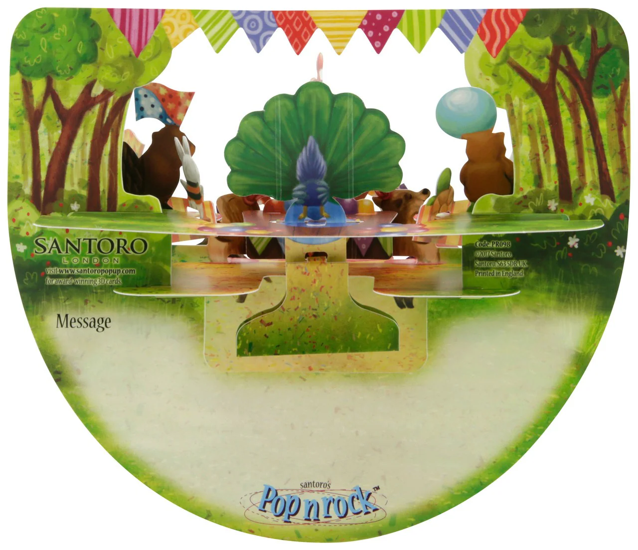 Kartka okolicznościowa Santoro Pop n Rock | Karnawałowa Parada – 3D pop-up - Image 2