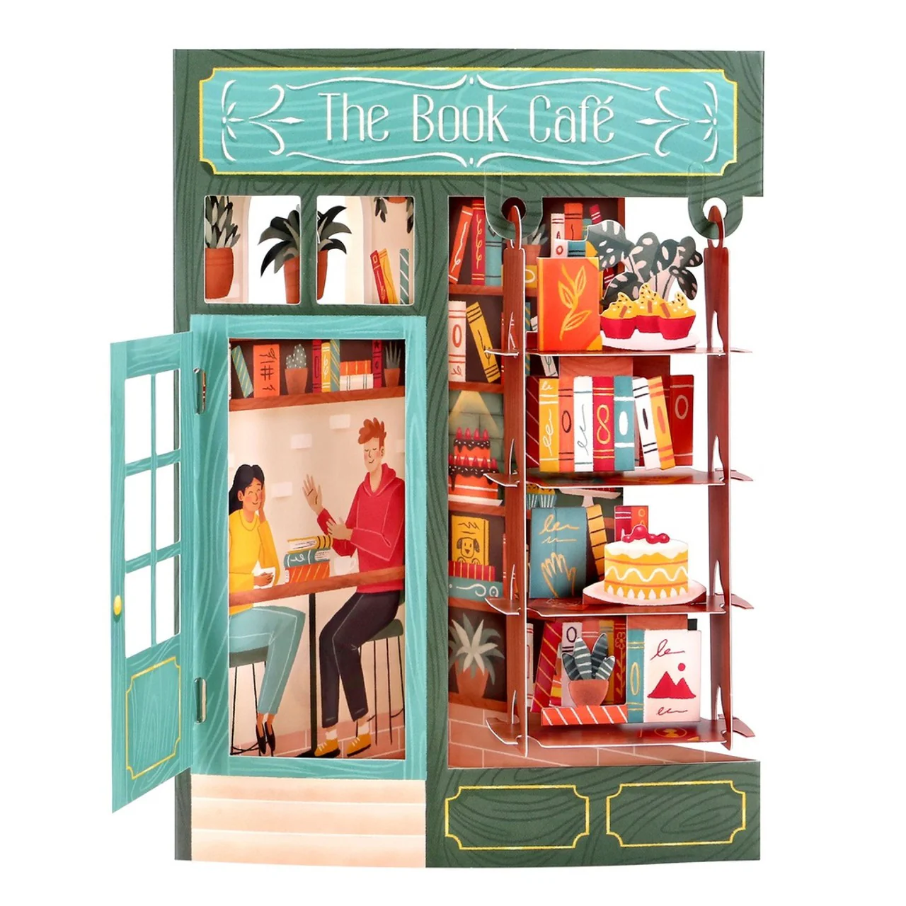 Kartka Okolicznościowa Santoro Swing Cards | Biblioteka – 3D pop-up