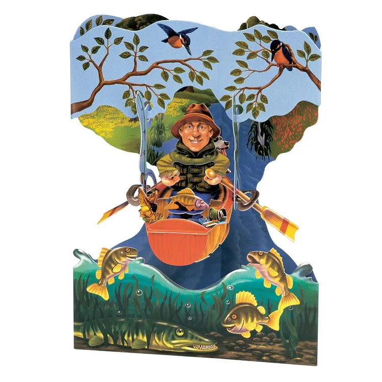 Kartka Okolicznościowa Santoro Swing Cards | Łódka Rybacka – 3D pop-up