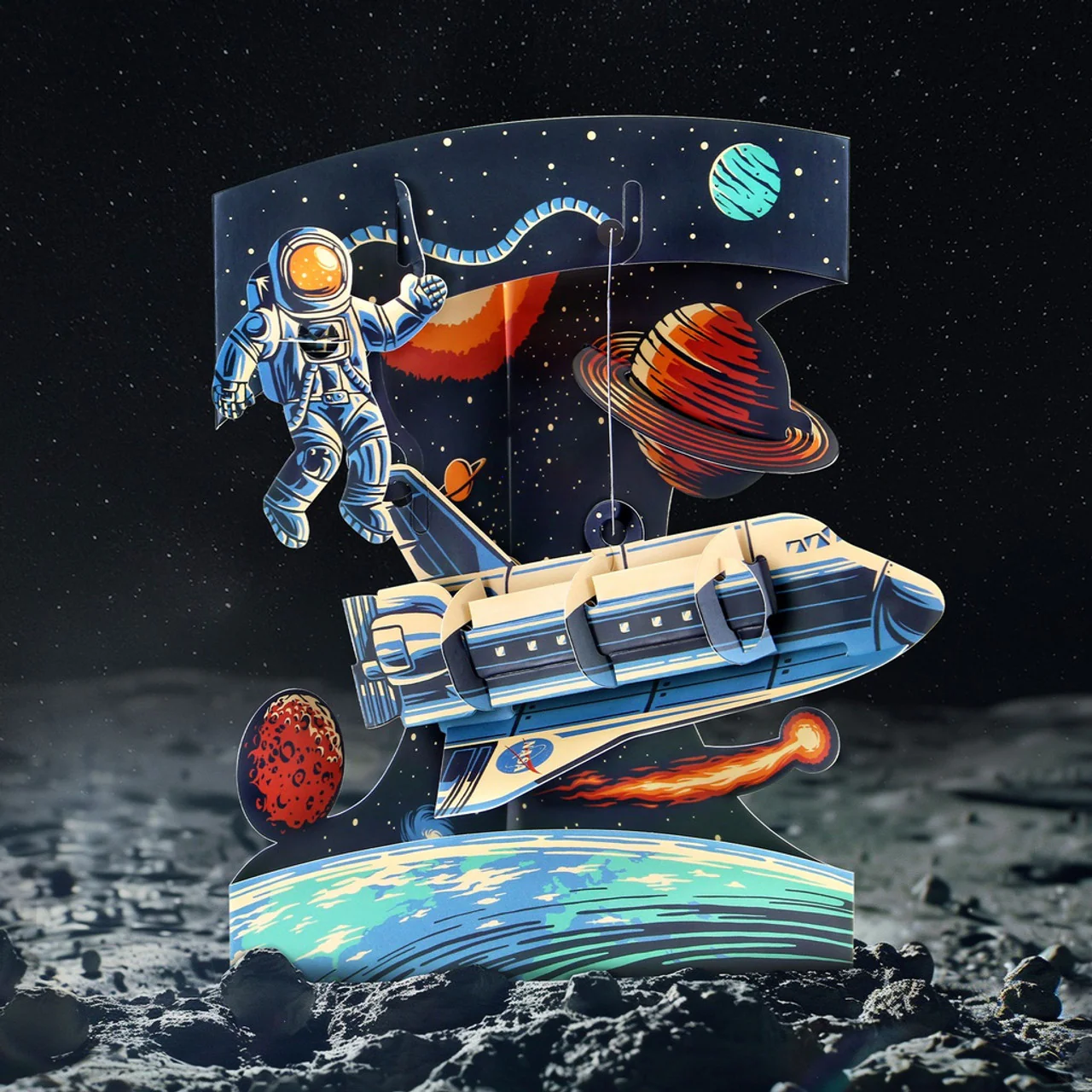 Kartka Okolicznościowa Santoro Swing Cards | Wahadłowiec – 3D pop-up - Image 2