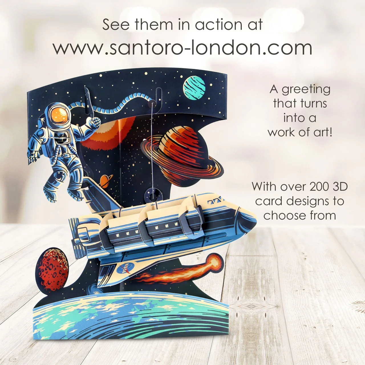 Kartka Okolicznościowa Santoro Swing Cards | Wahadłowiec – 3D pop-up - Image 5