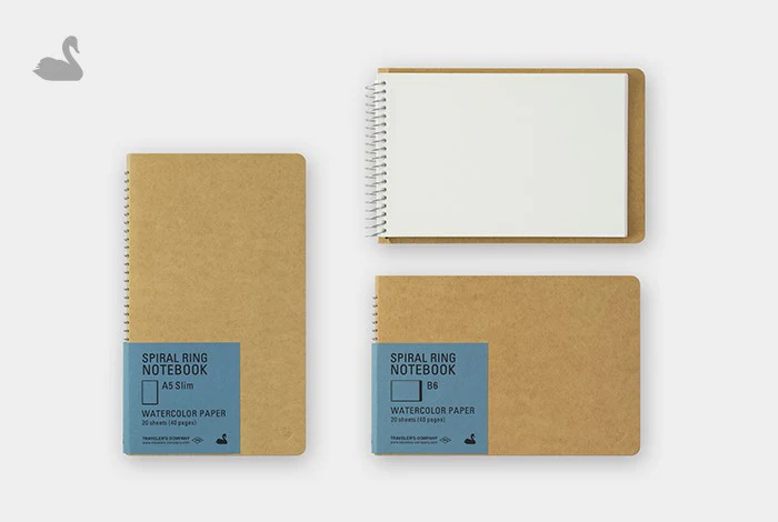 Kołonotatnik TRC Spiral Ring Notebook | Watercolor Paper B6 - Image 3