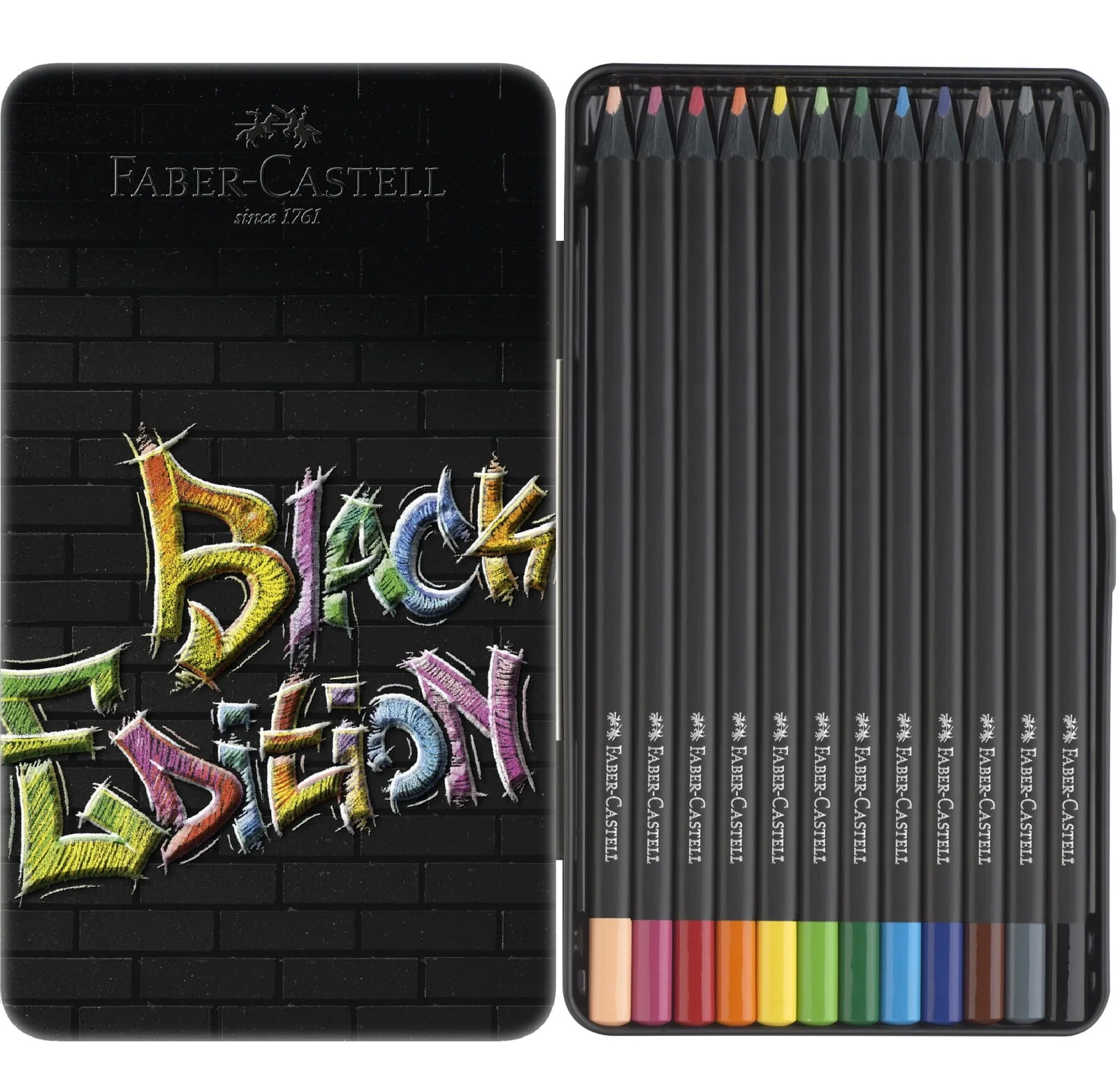 Kredki trójkątne Faber-Castell Black Edition | 12 kolorów - Image 2