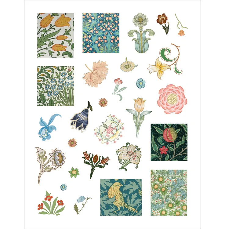 Książka z naklejkami | William Morris - Image 3