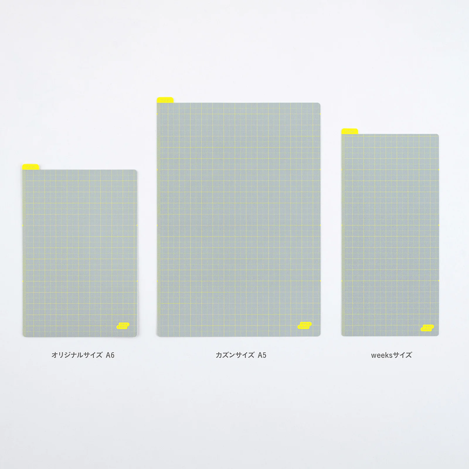Liniuszek Hobonichi A5 | Ice Gray & Yellow - Image 2