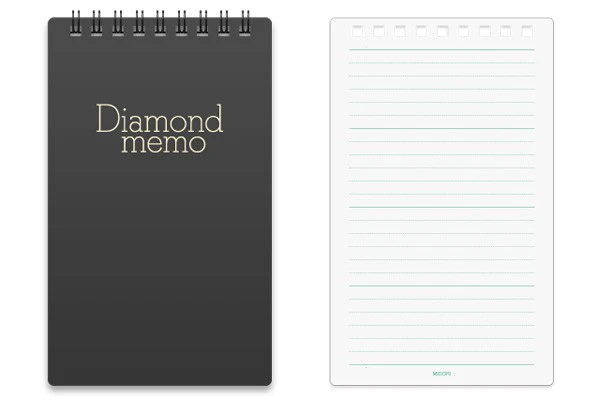 Midori Diamond Memo Czarny L