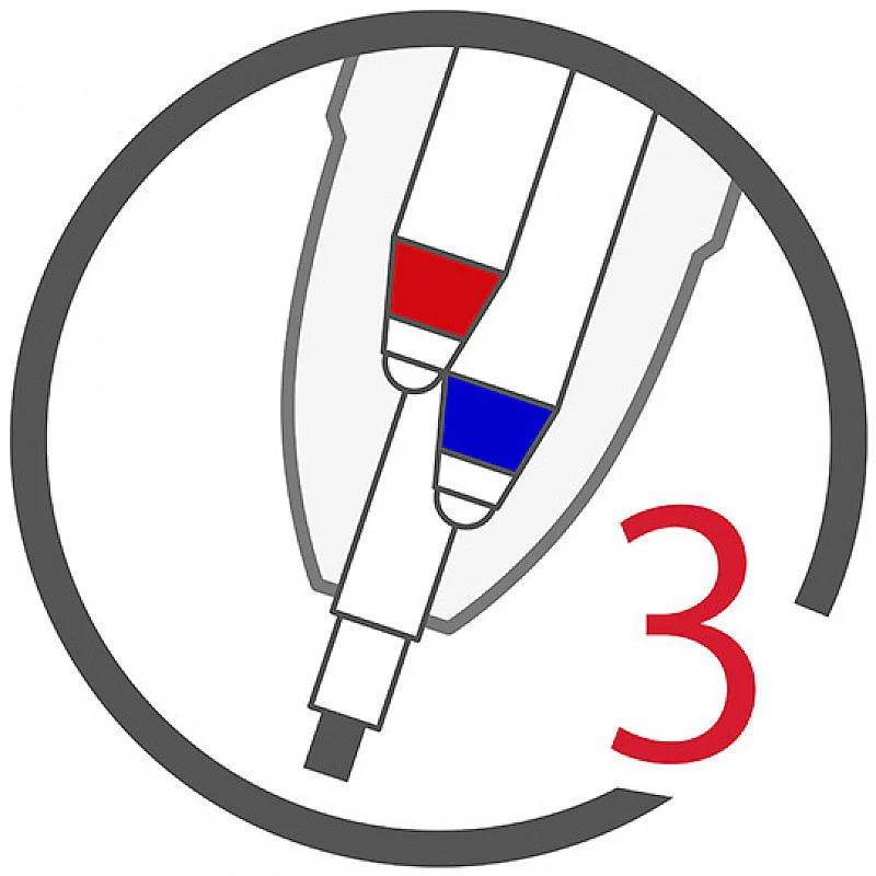 Multipen Penac TF 3 w 1 – srebrny ze złotym wykończeniem - Image 5