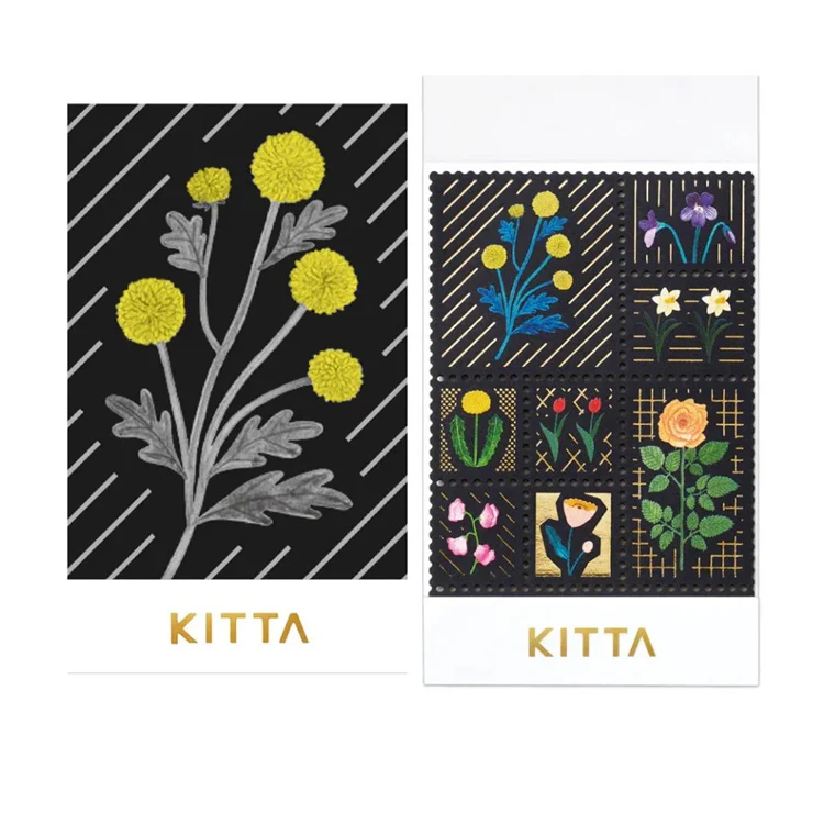 Naklejki Hitotoki Kitta Special | Kwiatowe znaczki