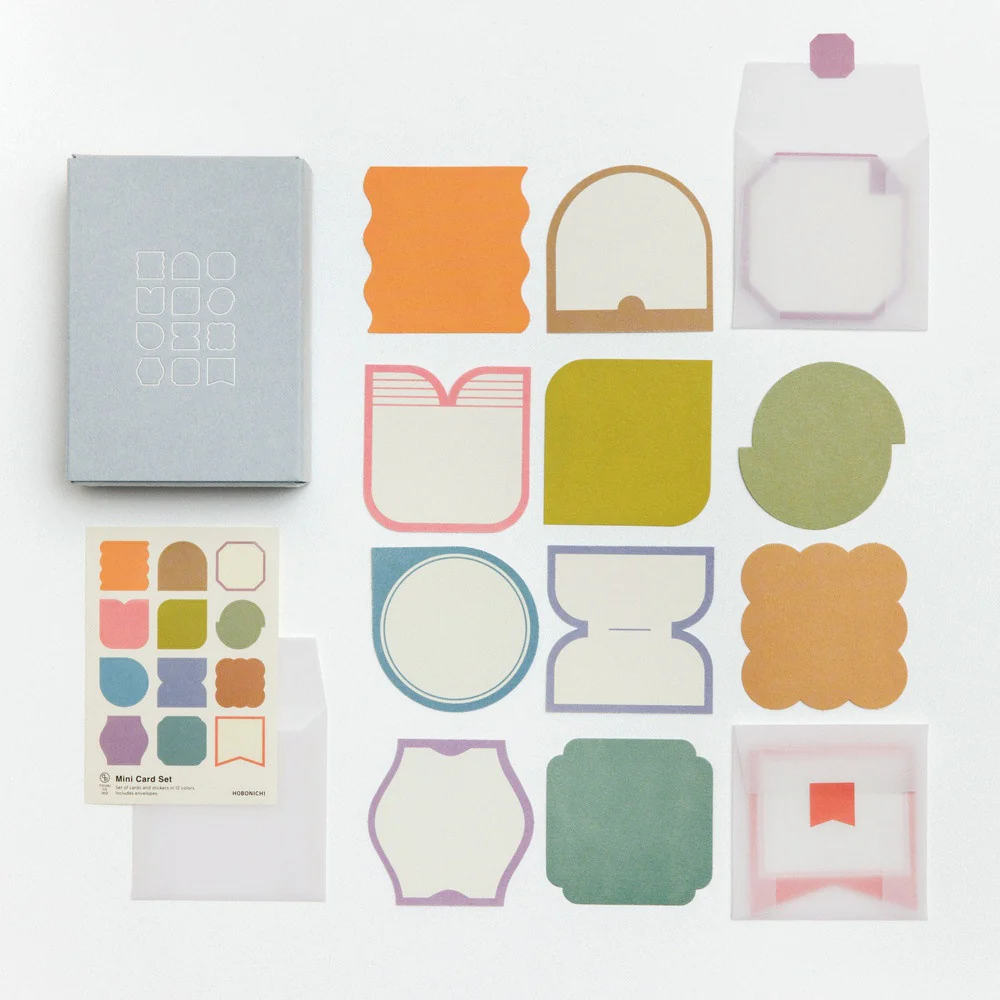 Naklejki Hobonichi | TSUKI no IRO: Mini Card Set