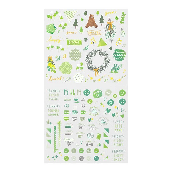 Naklejki Midori Sticker Collection Color | Zielony
