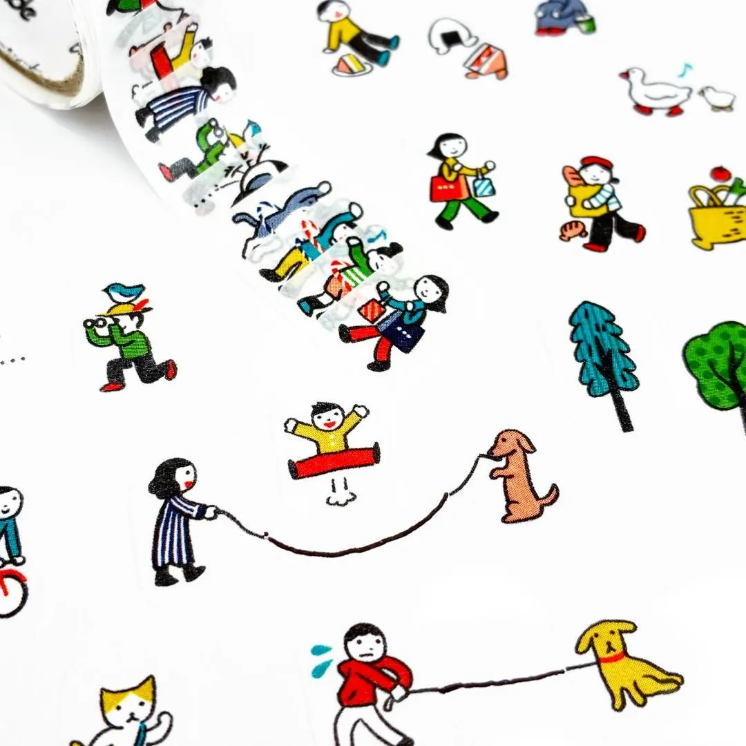 Naklejki Washi w taśmie | Mieszkańcy pamiętnika – Idealny dzień na spacer - Image 3