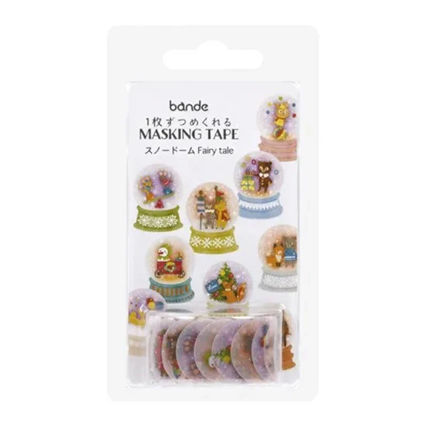 Naklejki Washi w taśmie | Śnieżne kule