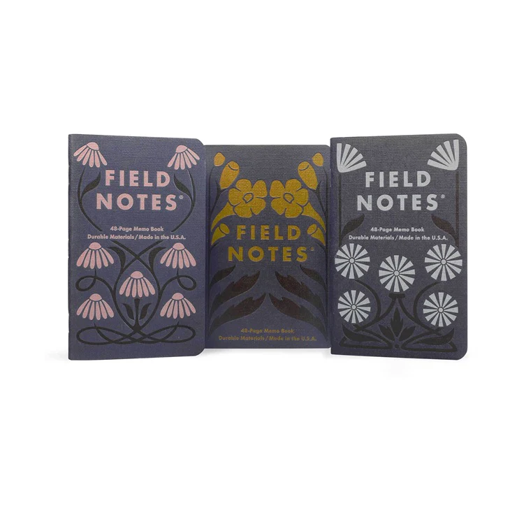 Notesy Field Notes 3 szt. w linie | Fall Flowers