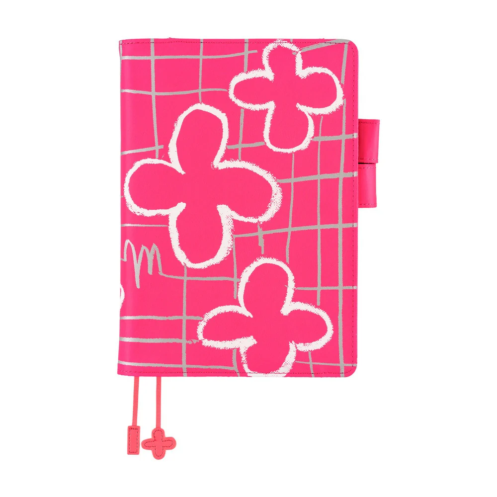 Okładka na kalendarz Hobonichi Techo A5 | Makoto Matsubayashi: Pink Flowers