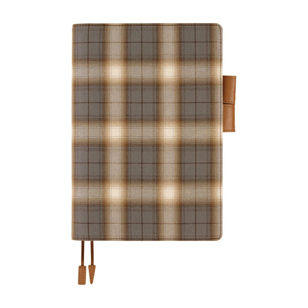 Okładka na kalendarz Hobonichi Techo A5 | Shirt Fabric: Foggy Plaid