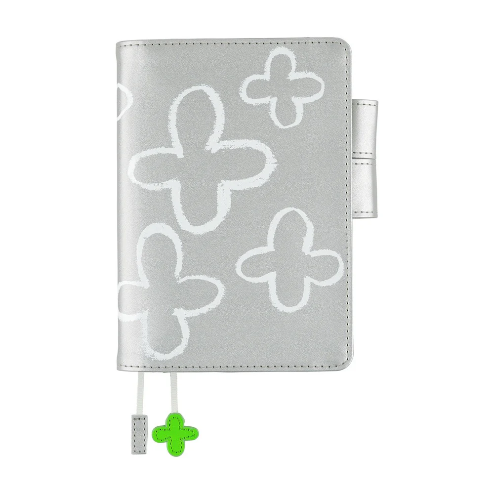 Okładka na kalendarz Hobonichi Techo A6 | Makoto Matsubayashi: Silver Flowers