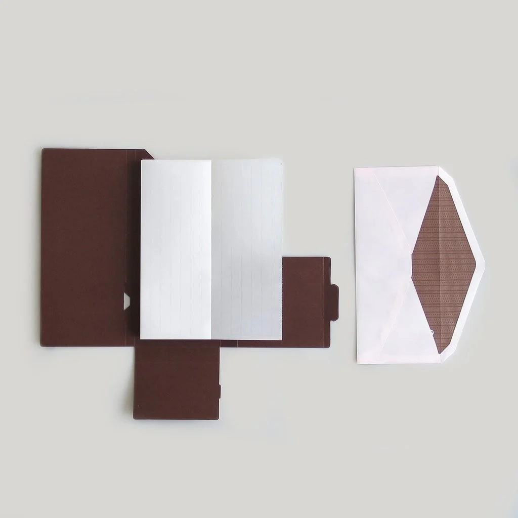 Papeteria Craft Design Technology Jabara Letter Set | Bordowa
