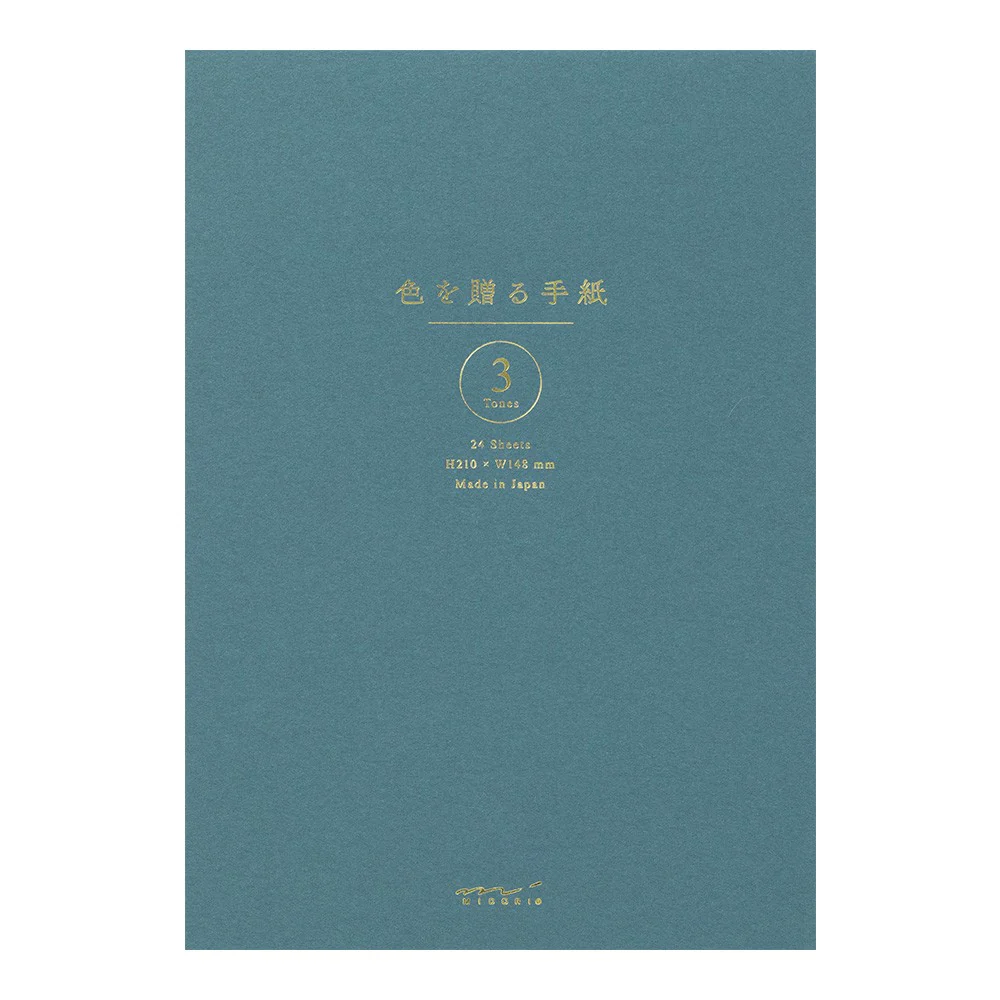 Papier listowy Midori Giving a Color A5 | Niebieski