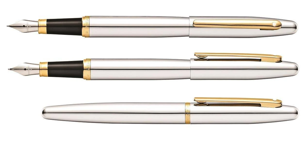 Pióro Wieczne Sheaffer VFM | Chromowany Złoty - Image 2