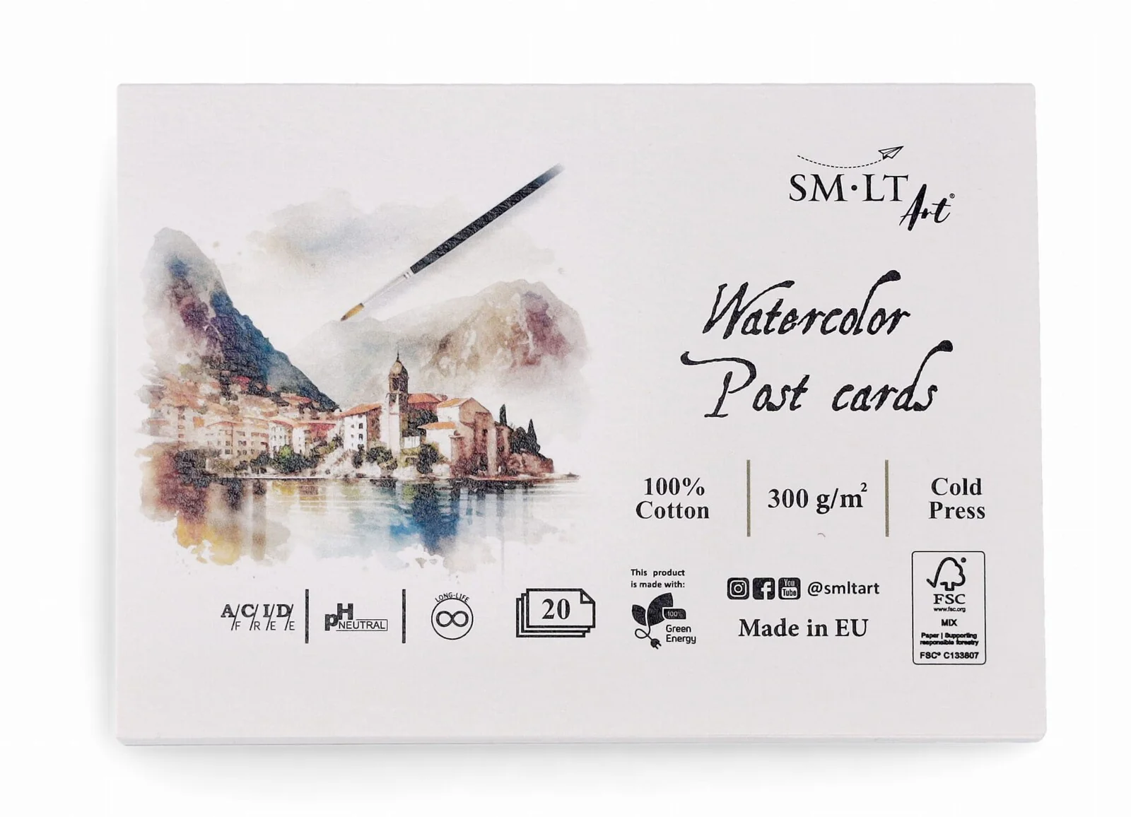 Pocztówki Watercolor SM-LT Art