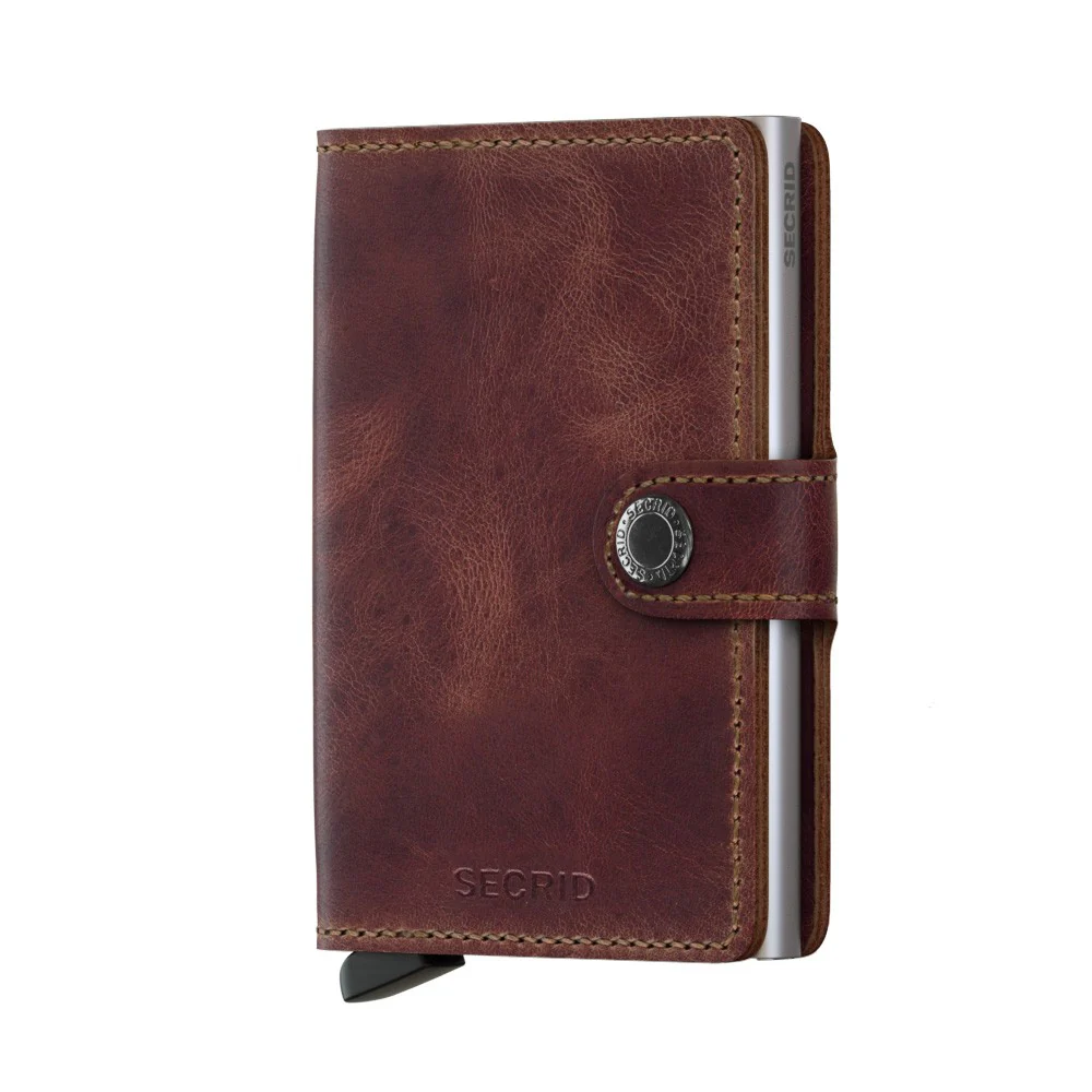Portfel SECRID Miniwallet Vintage | Brązowy