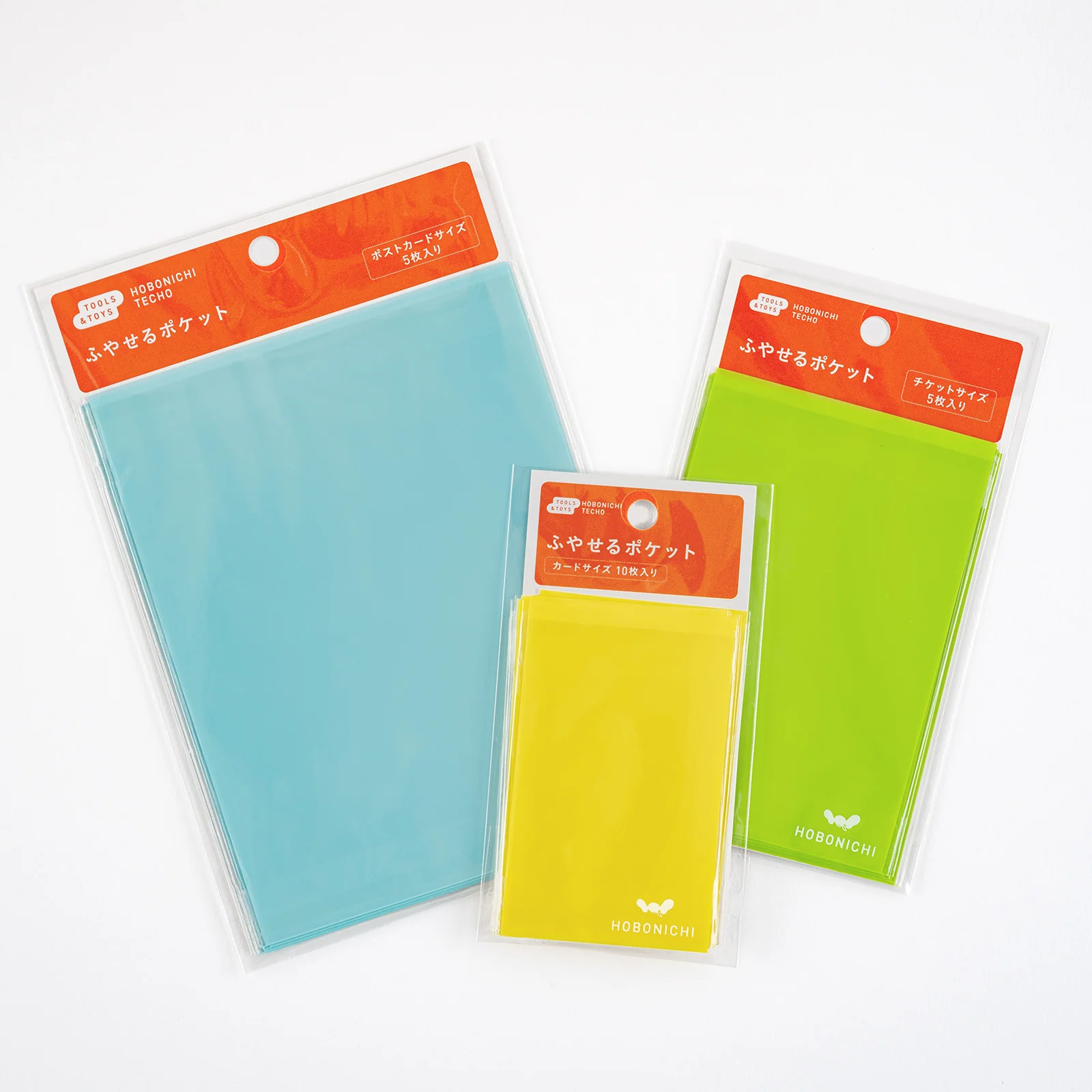 Przyklejane kieszonki Hobonichi Add-on Pocket | Postcard Size - Image 2