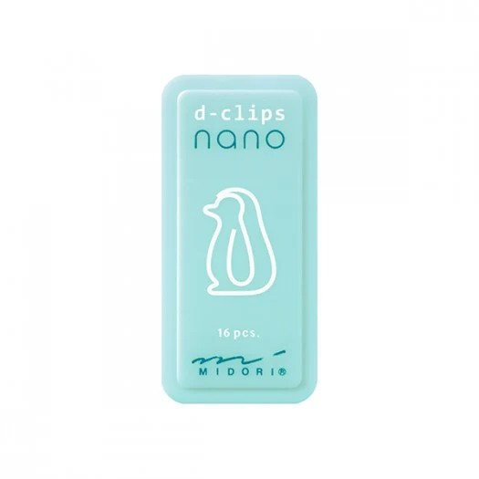 Spinacze Midori D-Clips Nano | Pingwin