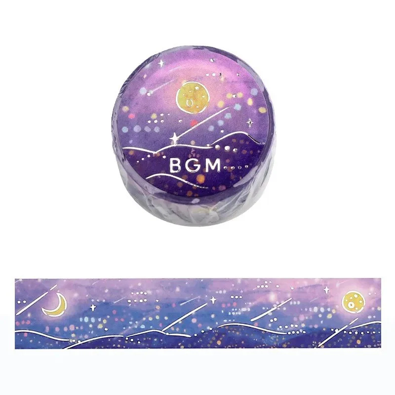 Taśma dekoracyjna Washi Falling Star | Noc