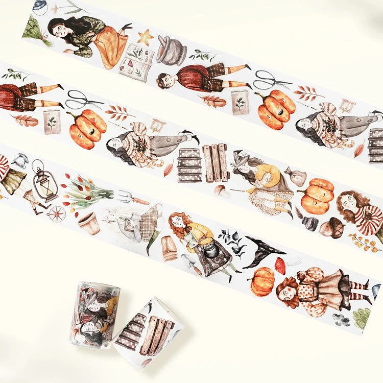 Taśma Washi Pre-Cut | Dyniowe Czary