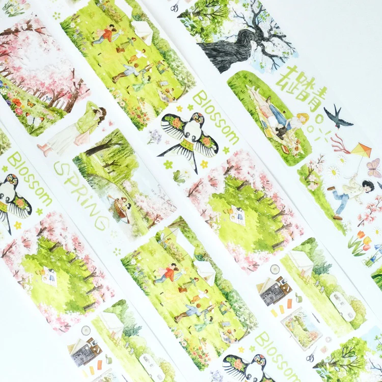 Taśma Washi Pre-Cut | Wiosenna wycieczka