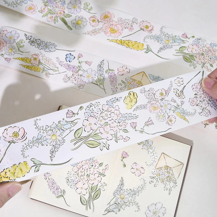 Taśma Washi Pre-Cut | Wiosenne Kwiaty - Image 2