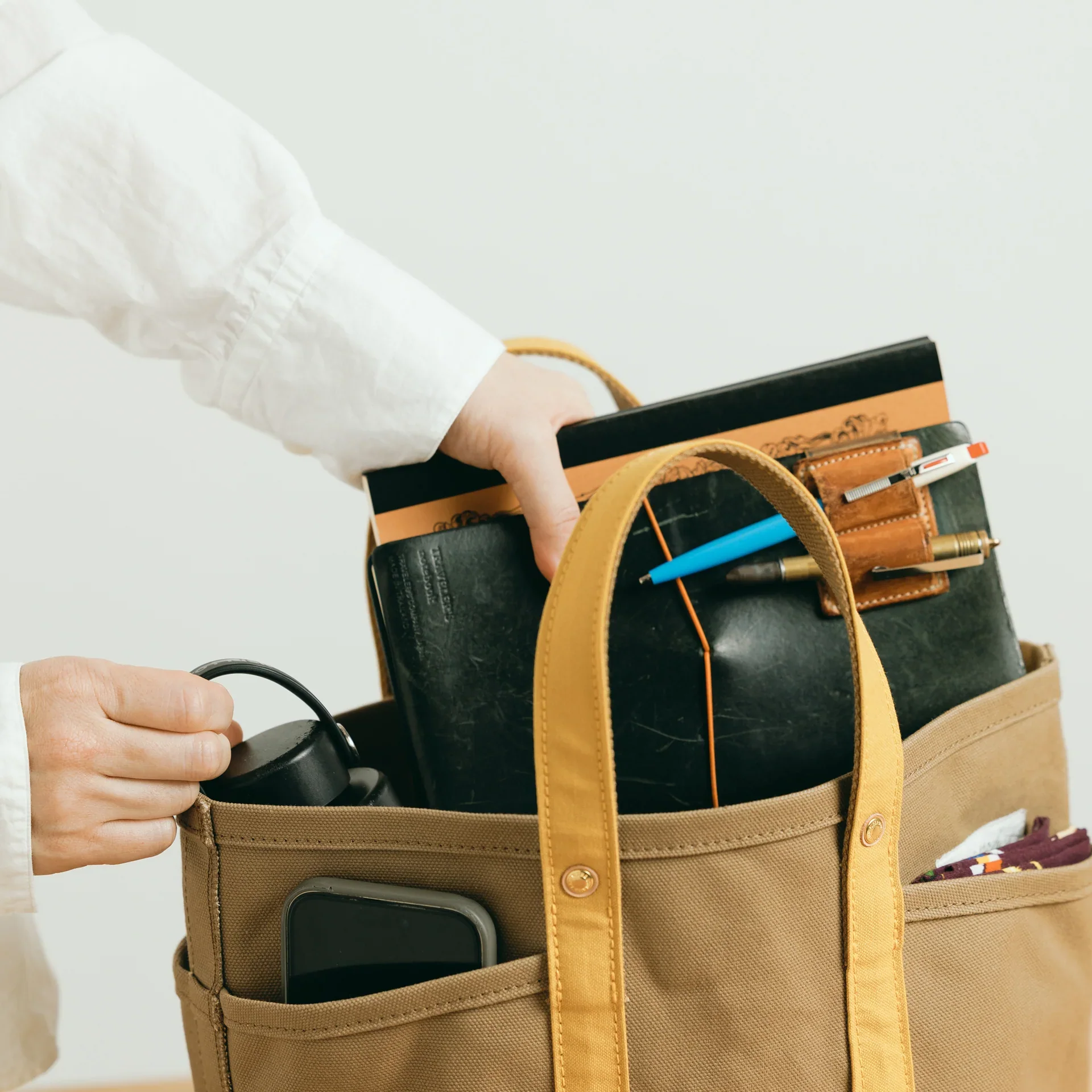 Torba Tote Mini The Superior Labor | Beż x Khaki - Image 6