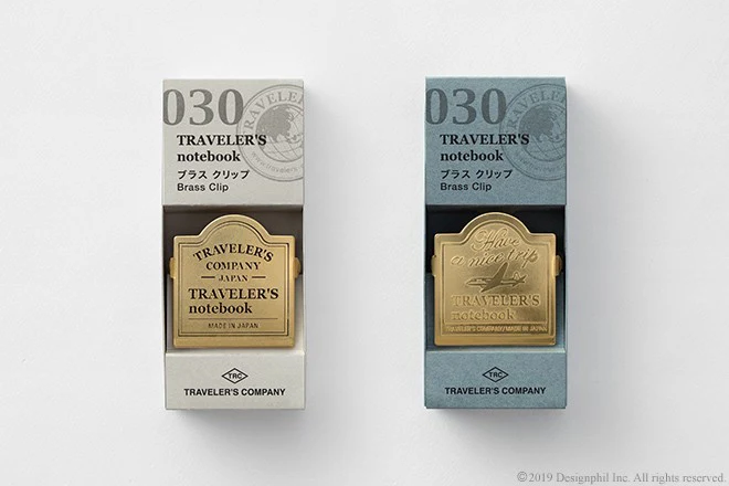 TRC BRASS Traveler's Notebook Clips 030 | Samolot - Image 4