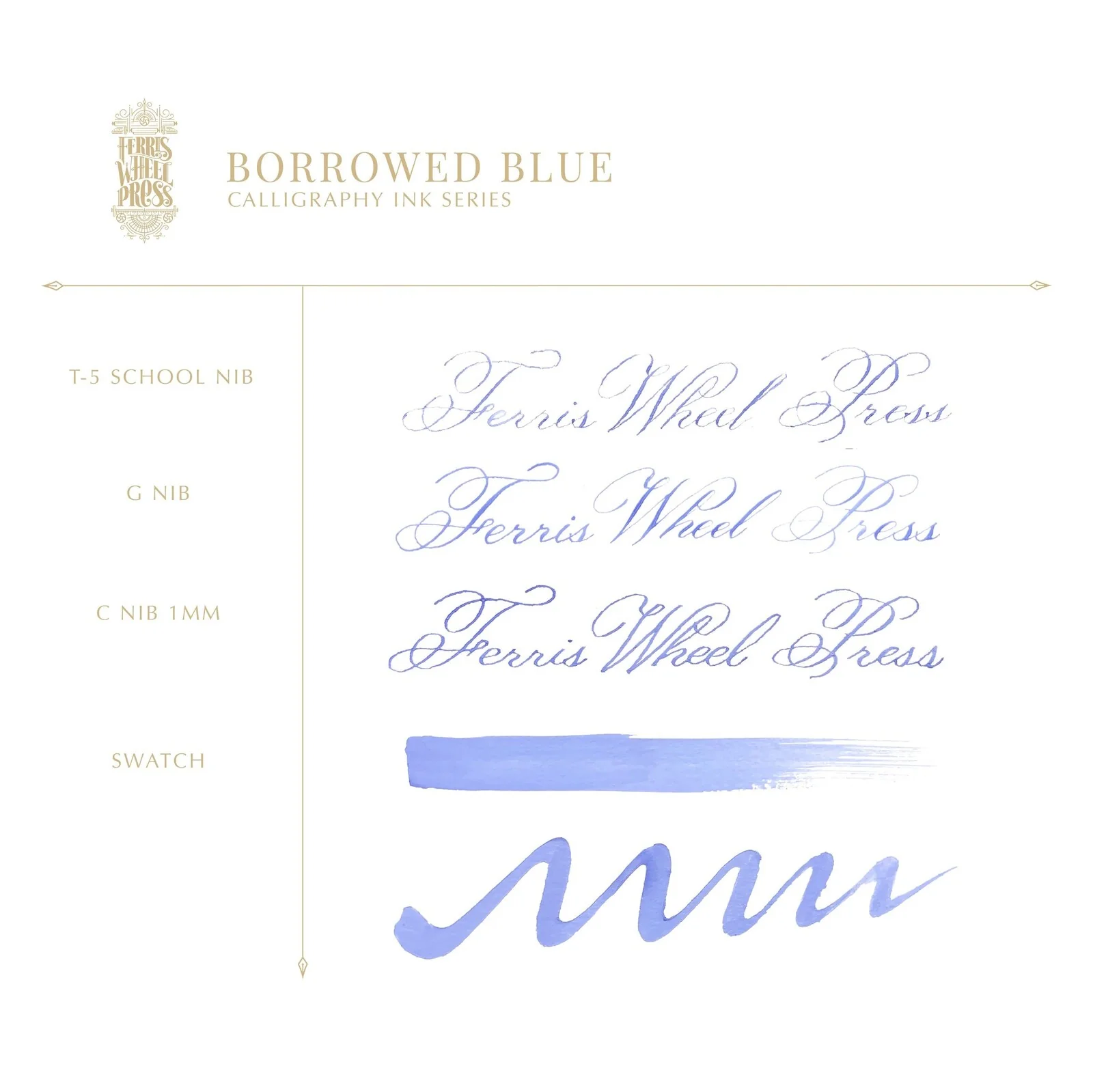 Tusz do kaligrafii Ferris Wheel Press | Fanciful Events: Borrowed Blue 28ml - Image 3