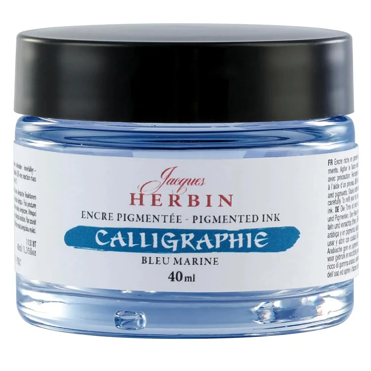 Tusz pigmentowy do kaligrafii J. Herbin 40 ml | Morski